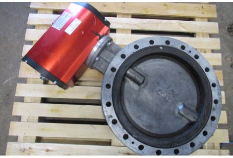 DN 450 PN 10 Warex stainless steel . Butterfly Valve. Used.